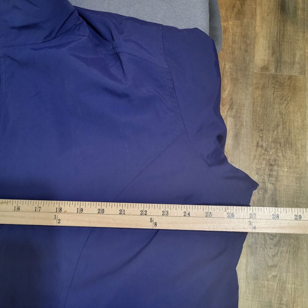 L.L. Bean Women's 2XL Lightweight Windbreaker Navy Blue Nylon Jacket Vintage VTG - Picture 8 of 11